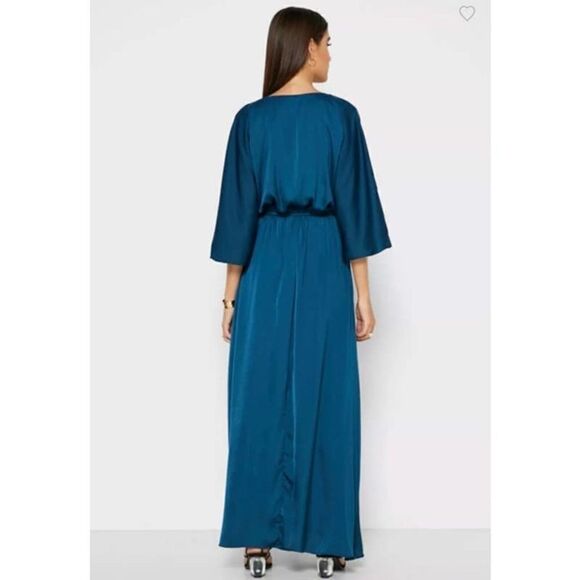 Mango Plunge Dress Long V-Neck - Picture 6 of 7